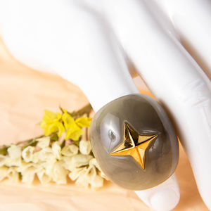 LUCAS JACK TRANSPARENT CLASSIC RING | WOMENS